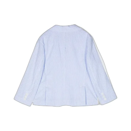 Il Gufo Striped Single Breasted Blazer