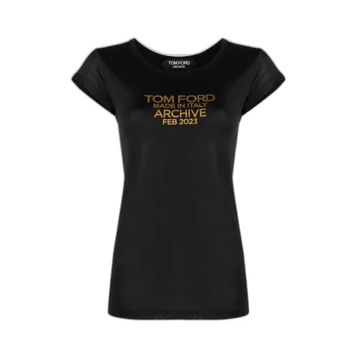 Tom Ford Logo Printed Crewneck T-Shirt
