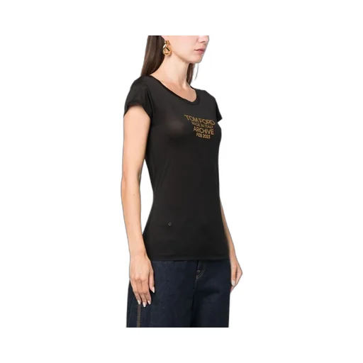 Tom Ford Logo Printed Crewneck T-Shirt
