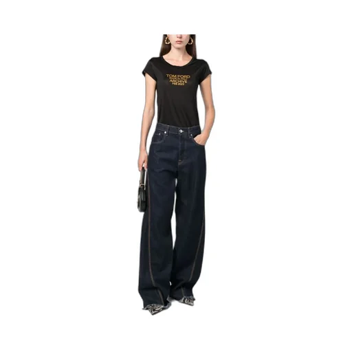 Tom Ford Logo Printed Crewneck T-Shirt