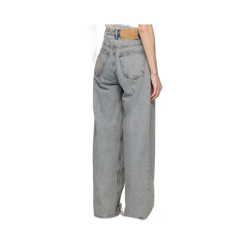 Mm6 Maison Margiela Wide Leg Panelled Jeans