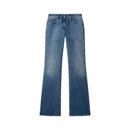 Off-White Logo Patch Flared Jeans