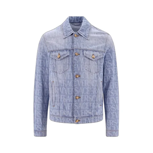 Versace Long-Sleeved Buttoned Denim Jacket