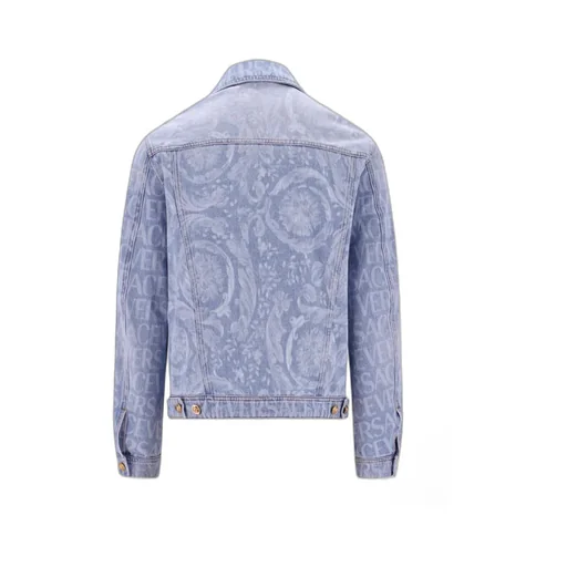 Versace Long-Sleeved Buttoned Denim Jacket