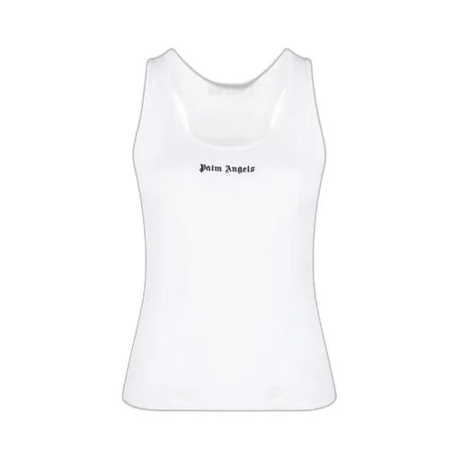 Palm Angels Logo Embroidered Tank Top