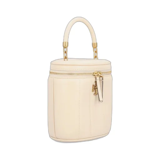 Logo-Plaque Leather Tote Bag