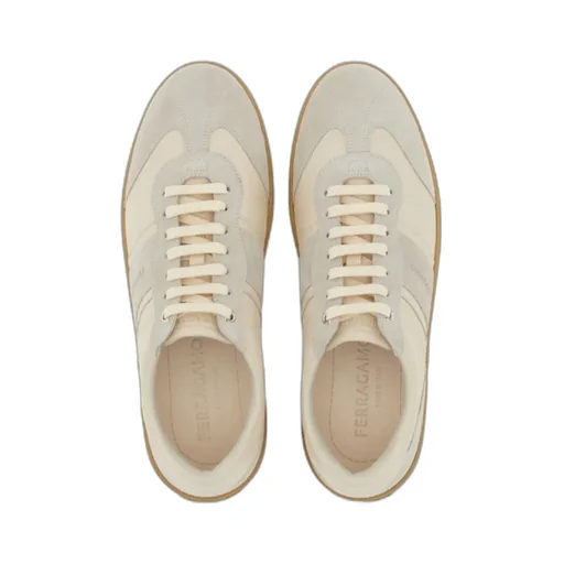 Salvatore Ferragamo Panelled Low-Top Sneakers
