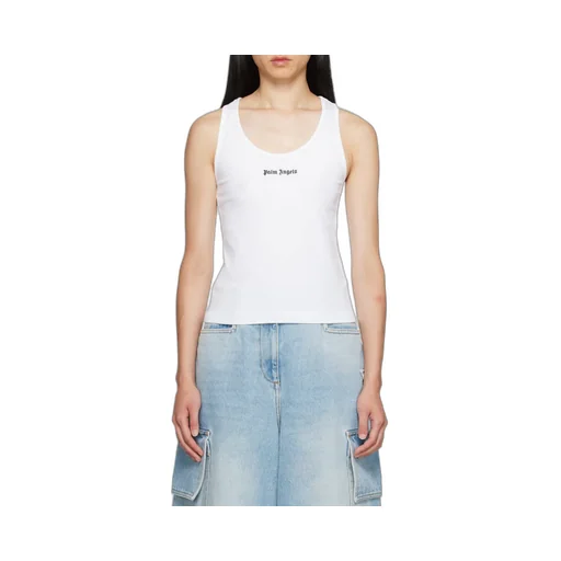Palm Angels Logo Embroidered Tank Top