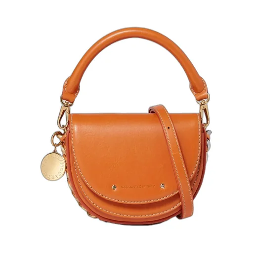 Stella Mccartney Frayme Logo-Charm Shoulder Bag