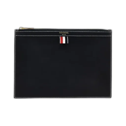 Thom Browne 4-Bar Tab Zipped Document Holder
