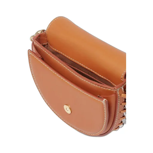 Stella Mccartney Frayme Logo-Charm Shoulder Bag