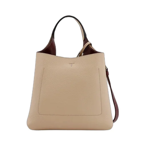 Tod's Timeless Logo Plaque Tote Bag