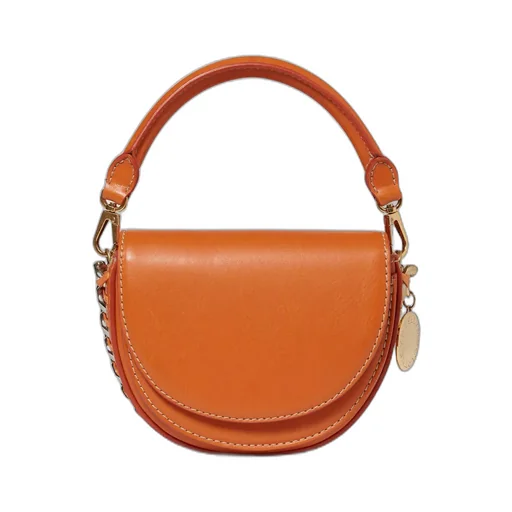 Stella Mccartney Frayme Logo-Charm Shoulder Bag