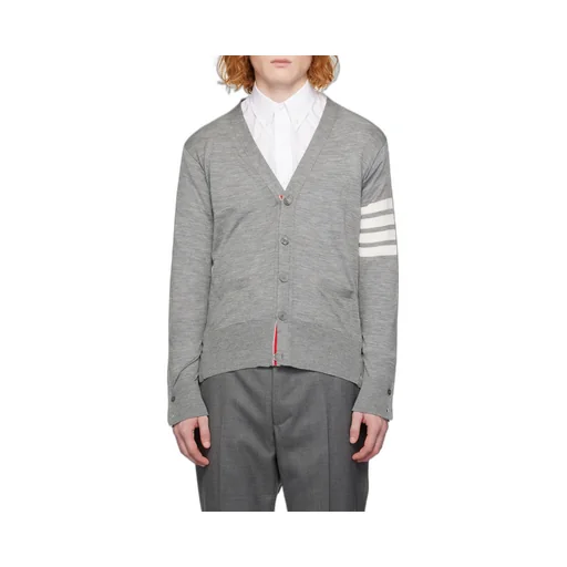 Thom Browne 4-Bar V-Neck Knit Cardigan