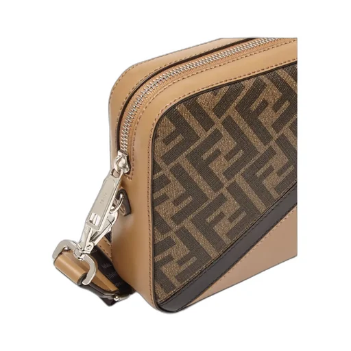 Fendi Monogram Panelled Messenger Bag