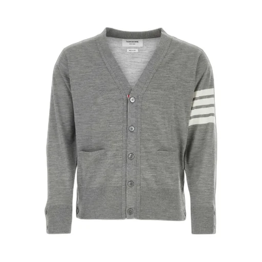 Thom Browne 4-Bar V-Neck Knit Cardigan