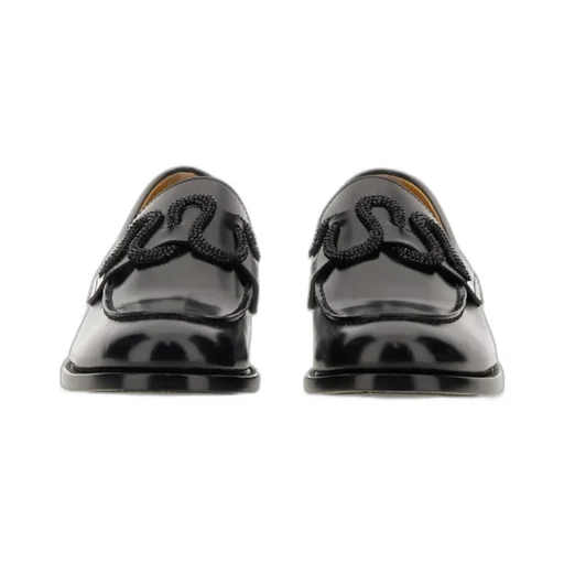 René Caovilla Morgana Embellished Slip-On Loafers
