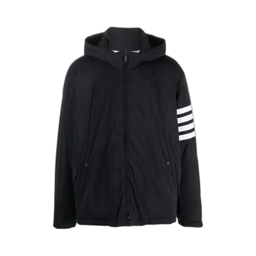 Thom Browne 4-Bar Striped Padded Zipped Jacket