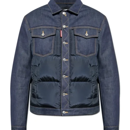 Dsquared2 Hybrid Puffer Denim Jacket