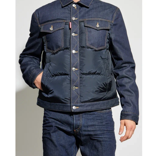 Dsquared2 Hybrid Puffer Denim Jacket