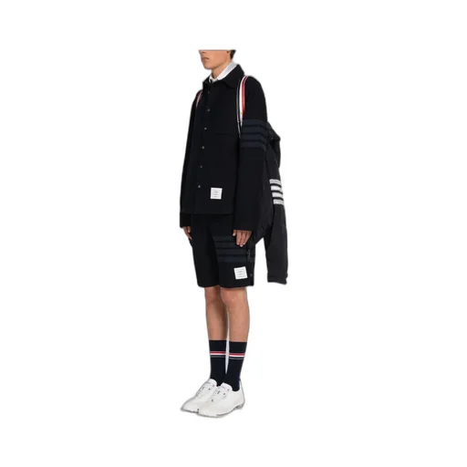 Thom Browne 4-Bar Striped Padded Zipped Jacket