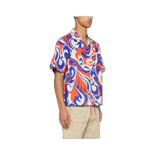Dsquared2 Abstract Print Short-Sleeved Shirt