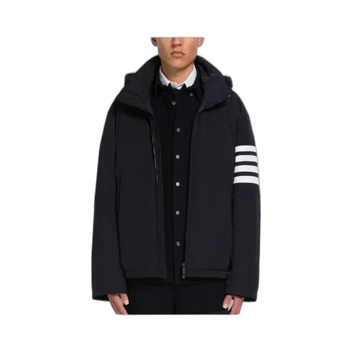 Thom Browne 4-Bar Striped Padded Zipped Jacket