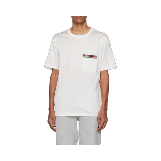 Ps Paul Smith Stripe Printed Crewneck T-Shirt