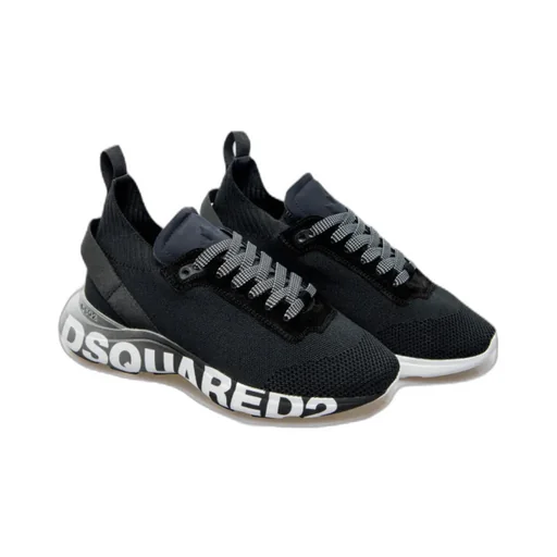 Dsquared2 Logo Printed Lace-Up Sneakers
