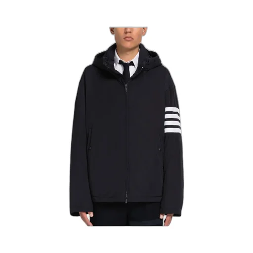 Thom Browne 4-Bar Striped Padded Zipped Jacket
