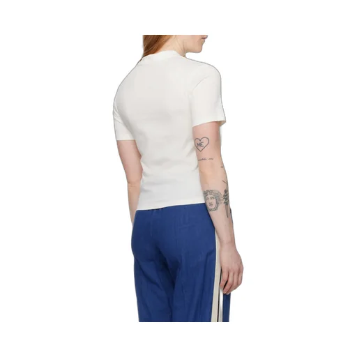 Palm Angels Logo Embroidered Crewneck T-Shirt