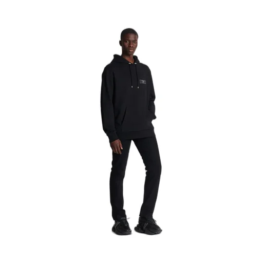 Balmain Logo Patch Drawstring Hoodie