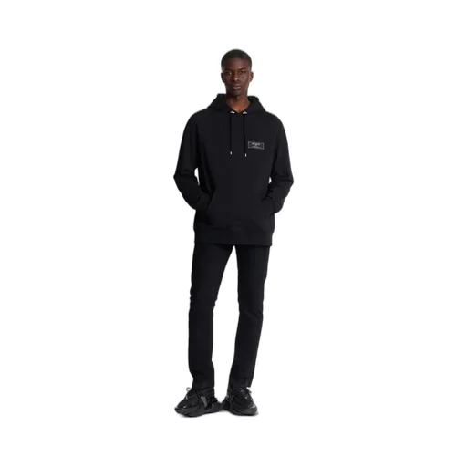 Balmain Logo Patch Drawstring Hoodie