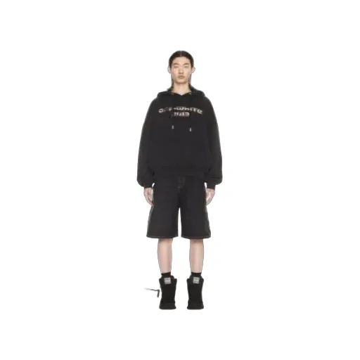 Off-White Digit Bacchus Drawstring Long-Sleeved Hoodie
