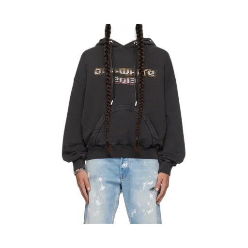 Off-White Digit Bacchus Drawstring Long-Sleeved Hoodie