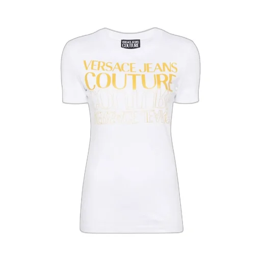 Upside Down-Logo Cotton T-Shirt