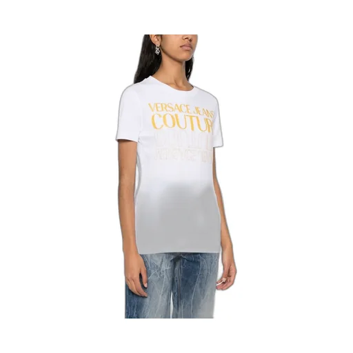 Upside Down-Logo Cotton T-Shirt