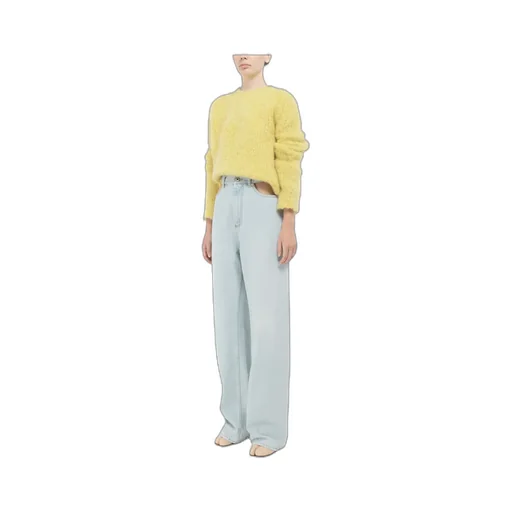 Maison Margiela High-Waist Cut-Out Detailed Jeans
