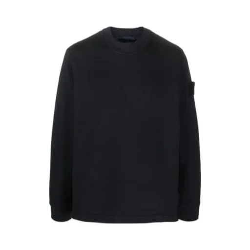 Compass-Patch Crew-Neck Jumper