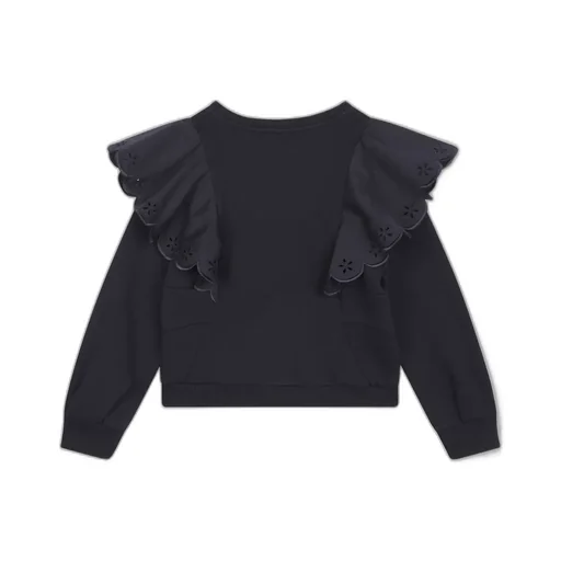 Chlo Kids Ruffled Crewneck Sweatshirt