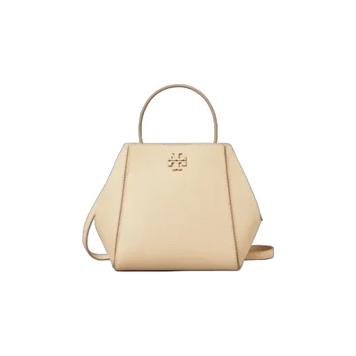 Tory Burch Small Mcgraw Logo Plaque Bucket Bag