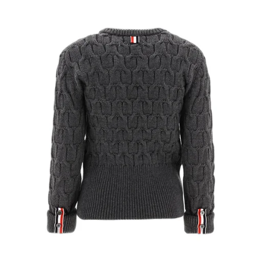 Thom Browne Criss Cross Cable Knitted Jumper