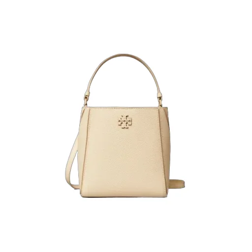 Tory Burch Small Mcgraw Logo Plaque Bucket Bag