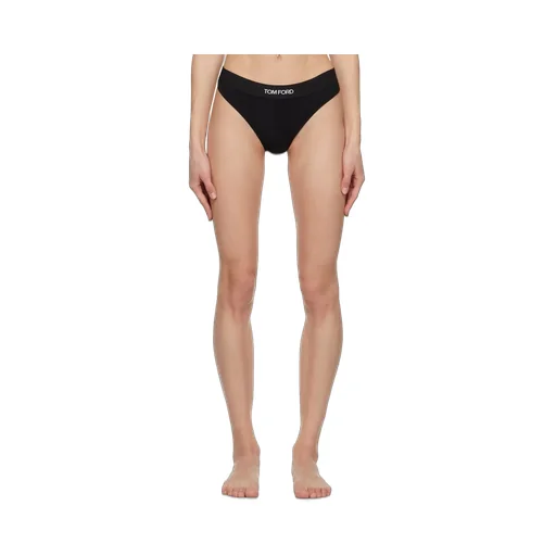 Tom Ford Logo-Waistband Stretch Thongs