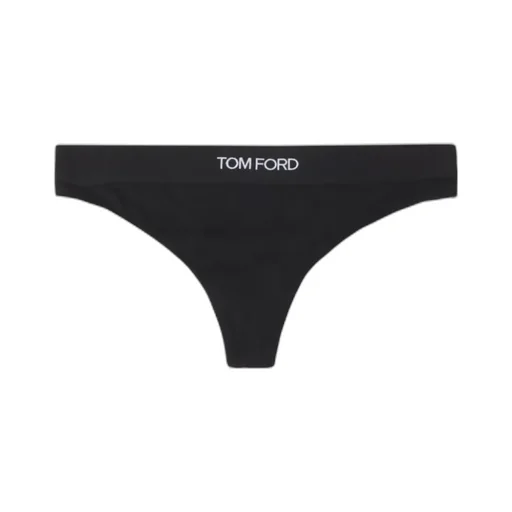 Tom Ford Logo-Waistband Stretch Thongs