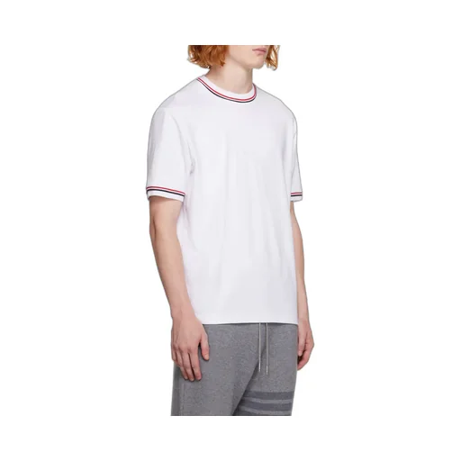 Thom Browne Logo Patch Crewneck T-Shirt