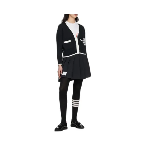 Thom Browne Logo Patch Crewneck T-Shirt