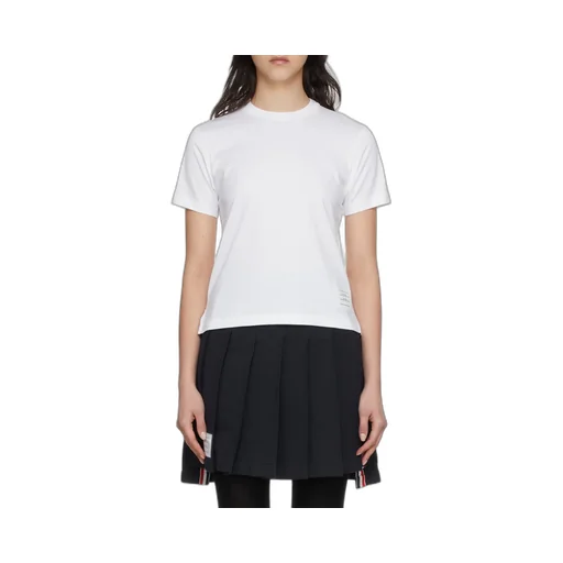 Thom Browne Logo Patch Crewneck T-Shirt