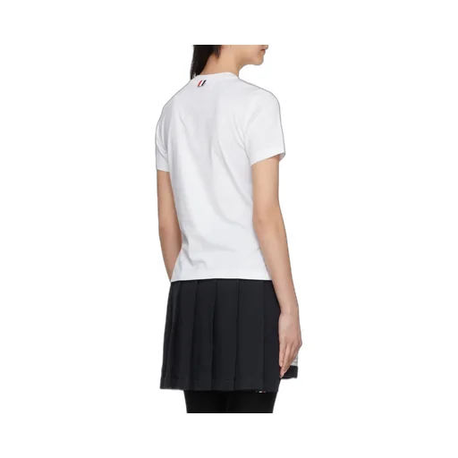 Thom Browne Logo Patch Crewneck T-Shirt