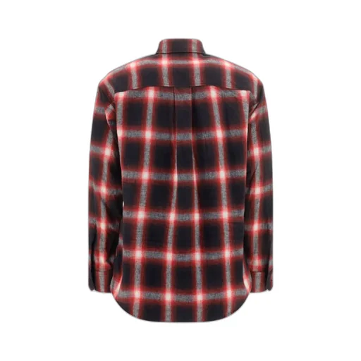 Dsquared2 Logo-Printed Long-Sleeved Checked Shirt
